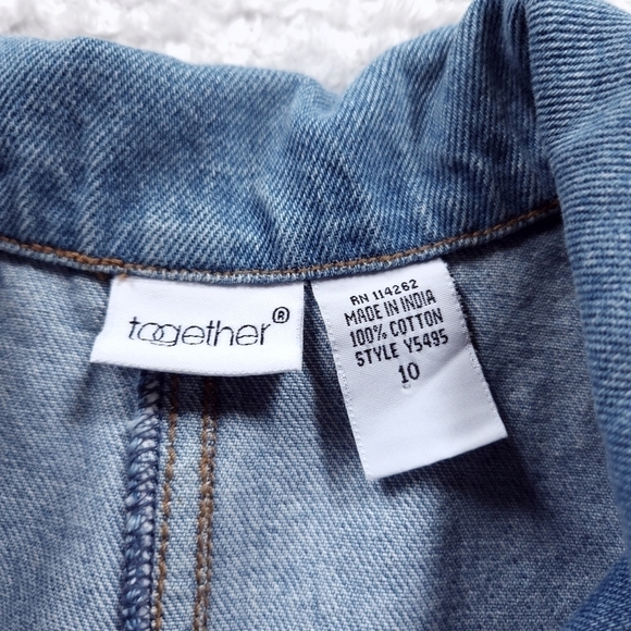 Vintage 80s 90s Together Braided Denim Jacket and Jeans set - Picture 14 of 16